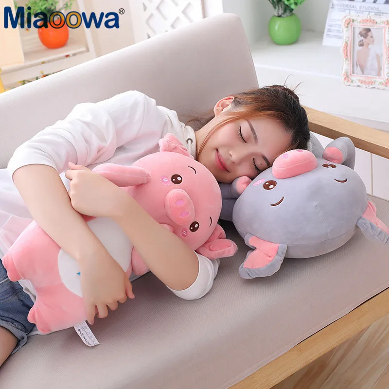Плюшевая игрушка Kawaii свинья мягкая и удобная ткань в качестве подушки для детей
