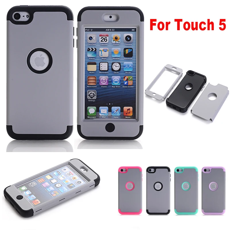 LUCKBUY Новый стильный Гибридный Силиконовый чехол 3 в 1 для ipod touch 5 6 7 5th 6th 7th Generation