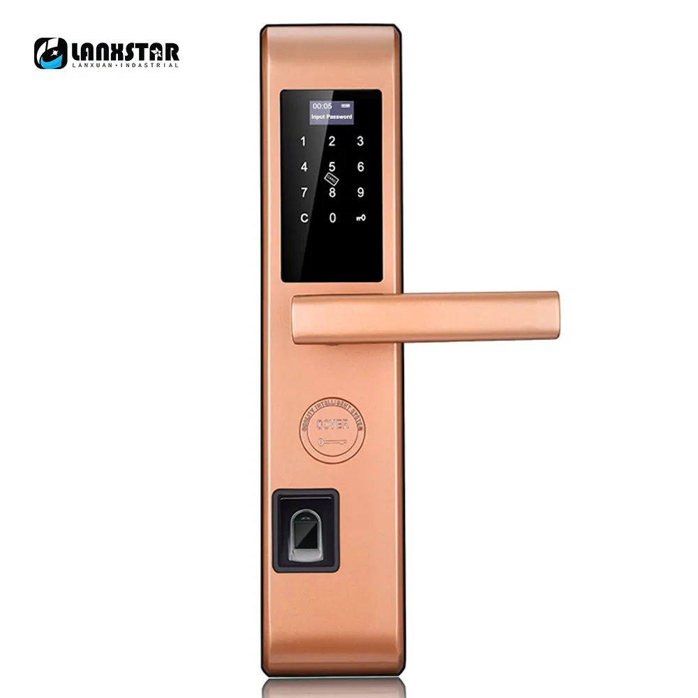 Смарт замок с паролем и отпечатком пальца Bluetooth приложение Блокировка от кражи