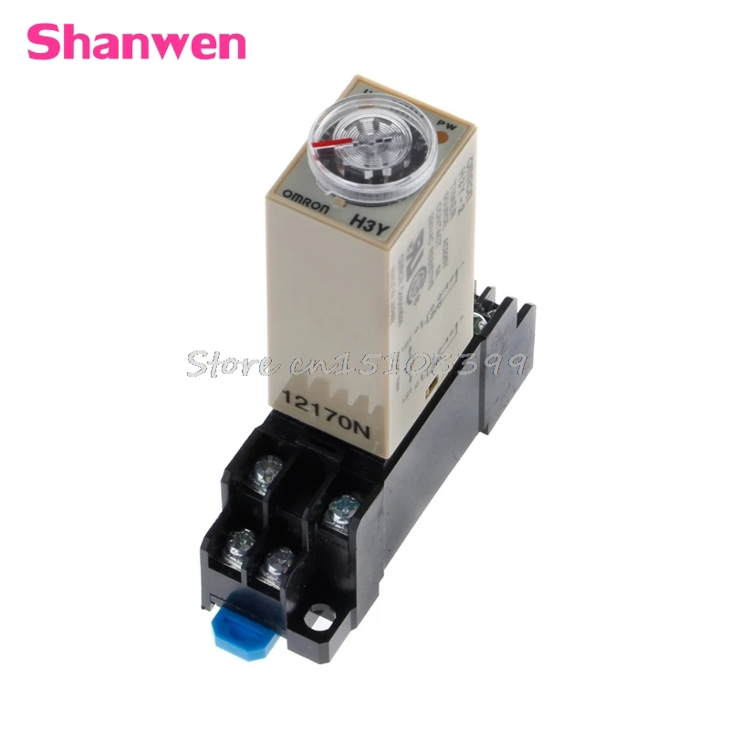 

AC 220V Digital Precision Programmable Time Delay Relay DH48S-S With Socket Base Drop Ship