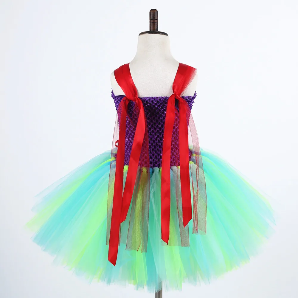 Princess Girls Birthday Party Tutu Dress Cartoon Costume Handmade Halloween Kids Fluffy Cosplay For Pageant Photo props | Детская одежда