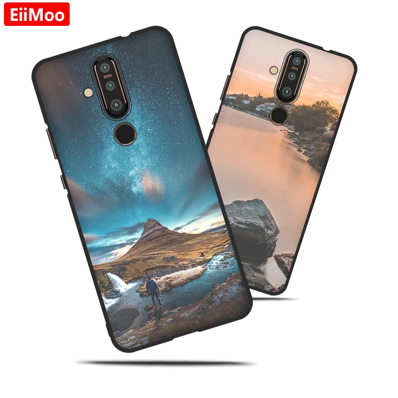 Силиконовые чехлы EiiMoo для телефонов Nokia X71 2019 модный матовый мягкий чехол из ТПУ 8 1