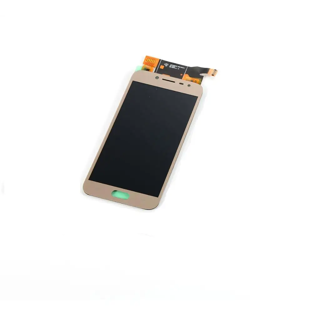 Для samsung Galaxy J2 Pro 201 J250F ЖК-дисплей кодирующий преобразователь сенсорного экрана в сборе+ корпус средняя рамка Крышка+ задняя крышка батареи - Цвет: alone Gold LCD