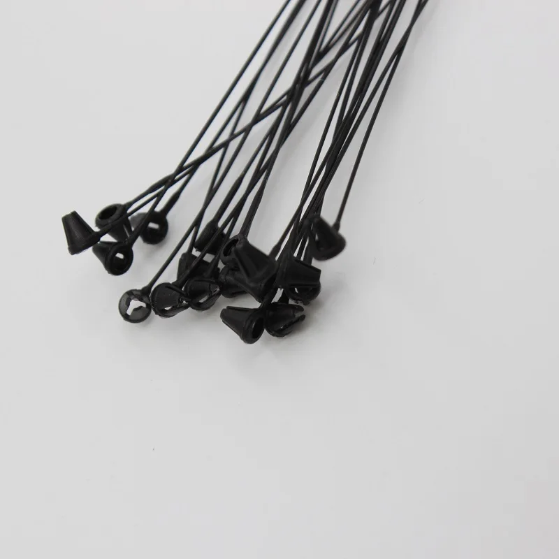 5000 шт./лот 7 &quotЧерная подвесная бирка нить бирки для одежды пластиковая защелка