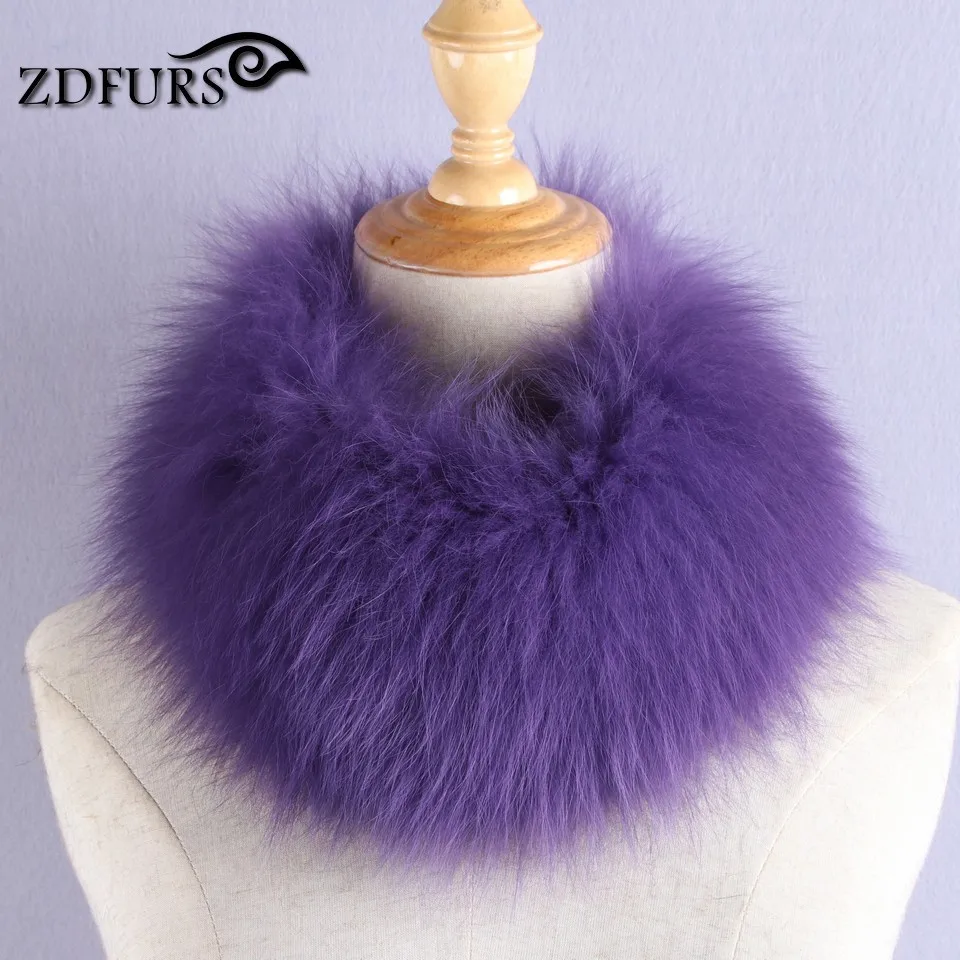 ZDFURS * зимняя женская меховая повязка на голову шарф из натурального Лисьего меха