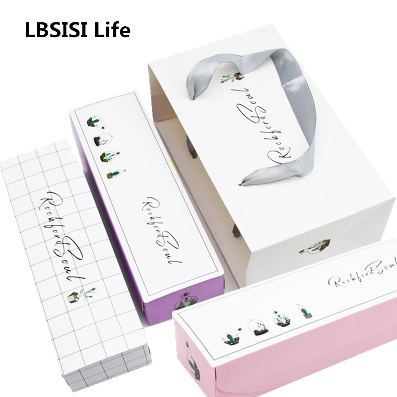 LBSISI Life бумажная коробка для печенья кактус конфеты печенье Подарочная сумка Nougat
