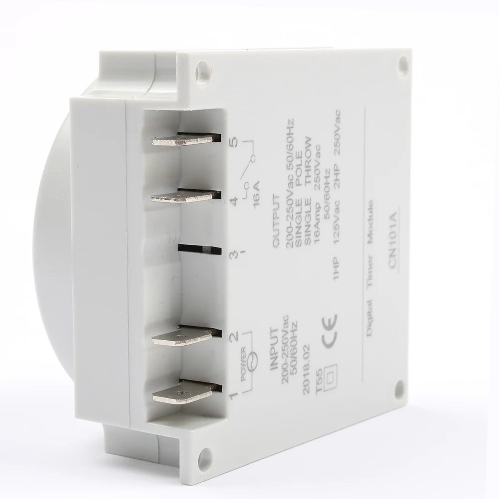 Бесконтактный CN101A AC DC 12V круглый цифровой ЖК таймер питания Еженедельно