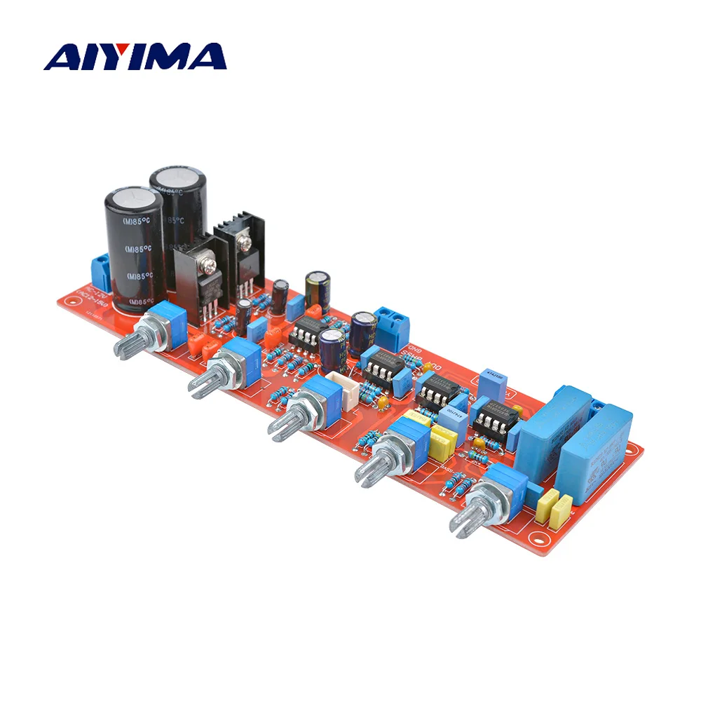 Плата преусилителя сабвуфера AIYIMA NE5532 Hi Fi 2 1 тон усилитель регулировка громкости