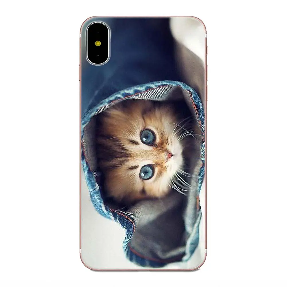 Мягкий силиконовый чехол Coute Sleeping Kitten Cat для Huawei Honor 4C 5A 5C 5X 6 6A 6X 7 7A 7C 7X 8 8C 8S 9 10 10i 20 20i