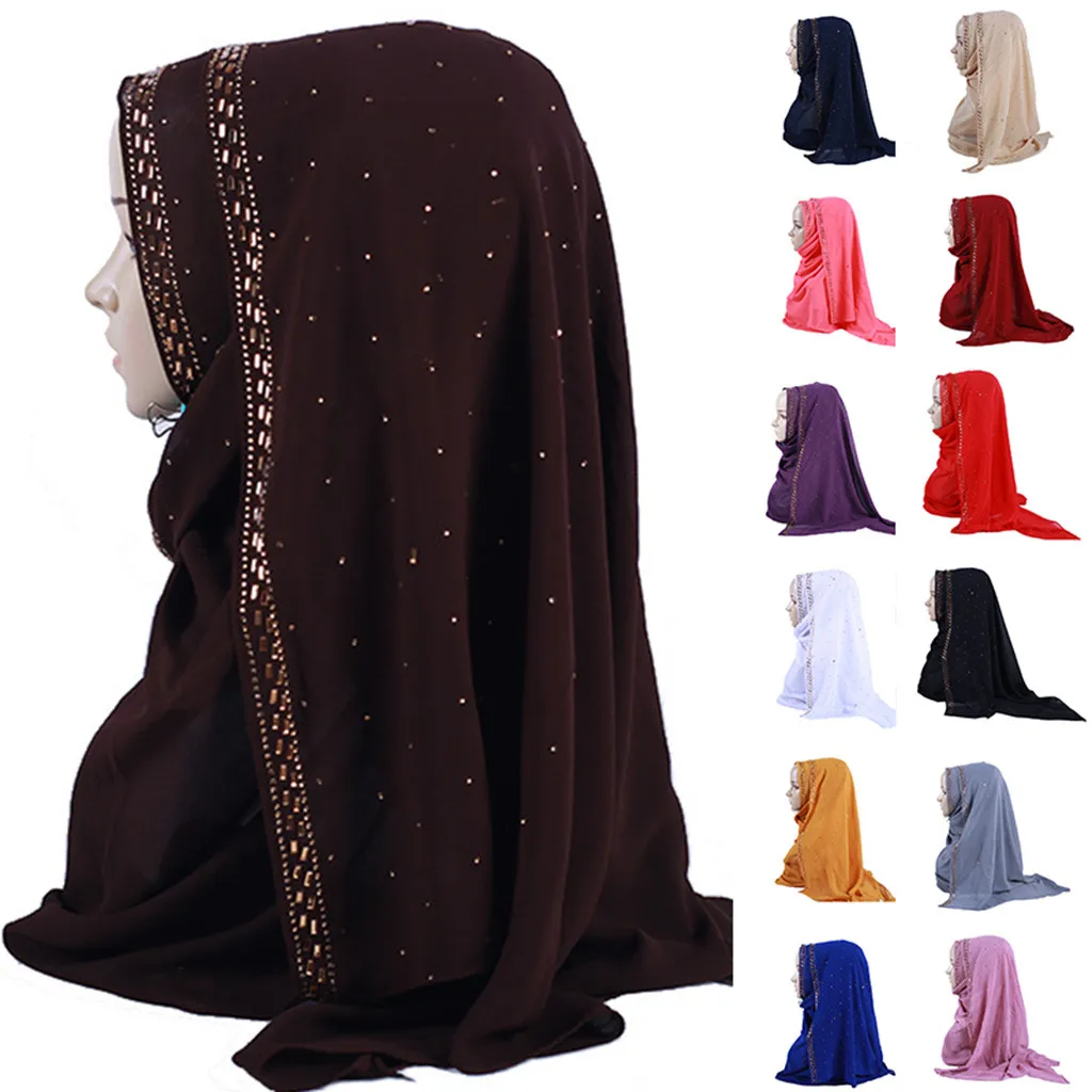 KLV Женская хиджаб модная индийская шляпа с цветочным принтом мусульманская