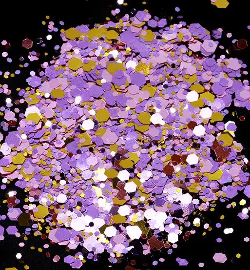 7-50g in one bag 50g/bag Chunky Glitter Nail Sequins Iridescent Flakes Ultra-thin Colorful Mixed Paillette Festival Glitter Cosmetic Face Glitter - Цвет: 7-50g in one bag