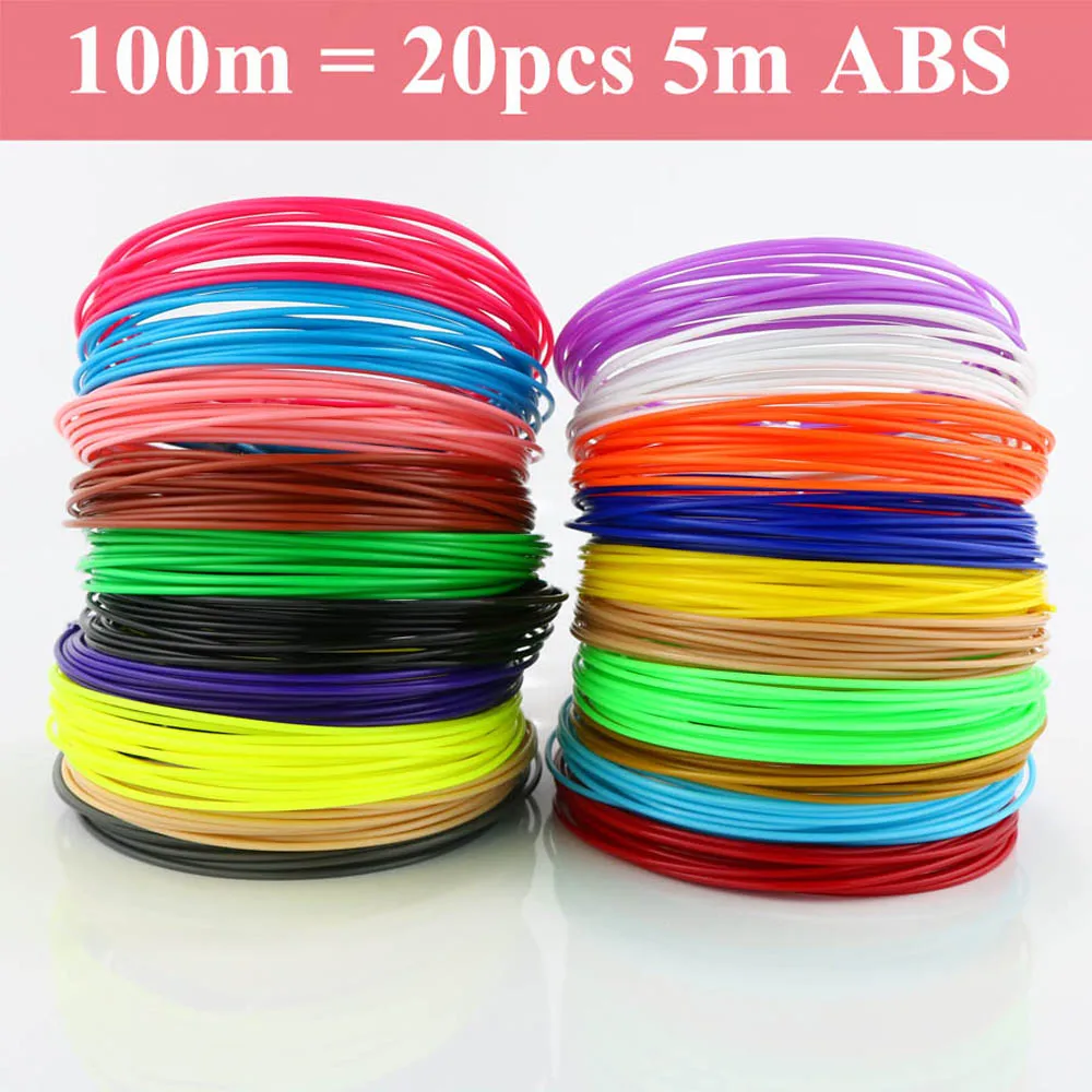only 100m ABS(no pen Myriwell 3D Ручка 25 м или 50 м или 100 м 1,75 мм ABS нить оригинальная DIY 3D ручка для печати 3D ручки для детей подарок 3D Ручка для рисования - Цвет: only 100m ABS(no pen