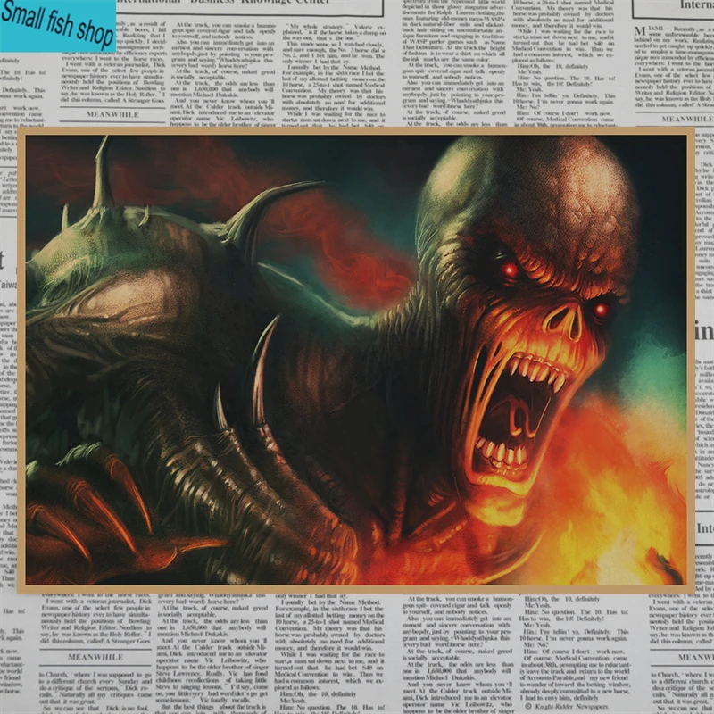 DOOM украшение для домашнего интерьера крафт-игра плакат рисунок core наклейки на стену