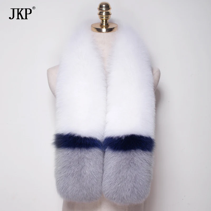 Подлинная Фокс Меховой Воротник Женщины Красочные 100% натуральный Лисий мех шарф