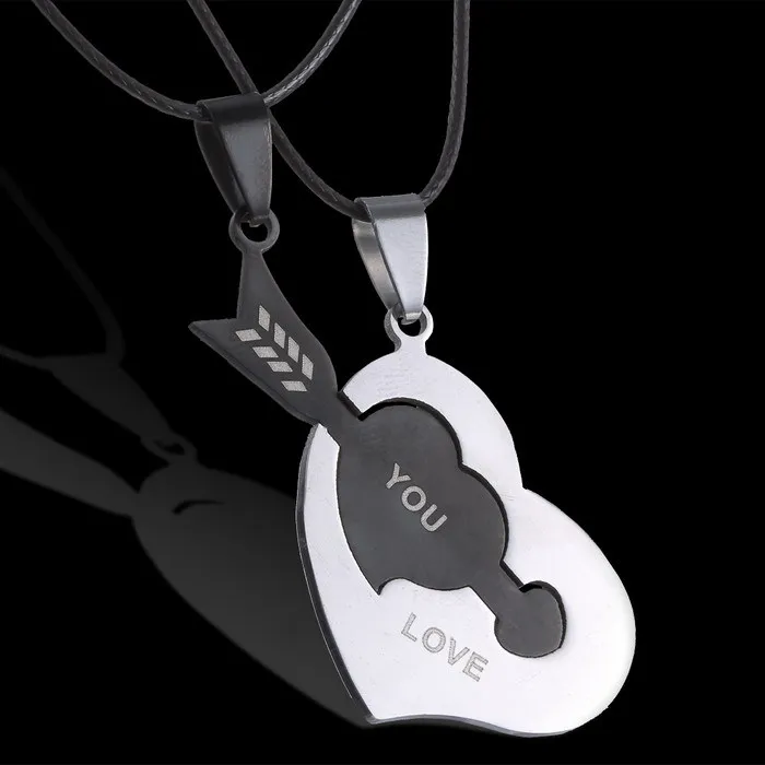 Женский и мужской кожаный трос из нержавеющей стали головоломка Черная стрела