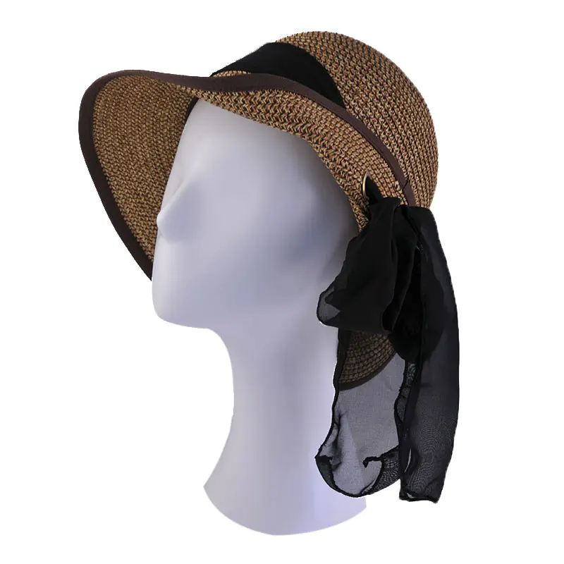 Шляпы широкополые для женщин Для 2018 Летняя мода Соломенная пляжная шляпа с