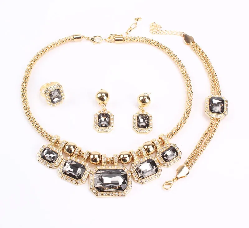 Оптовая продажа нигерийские Свадебные Женские аксессуары ювелирный набор