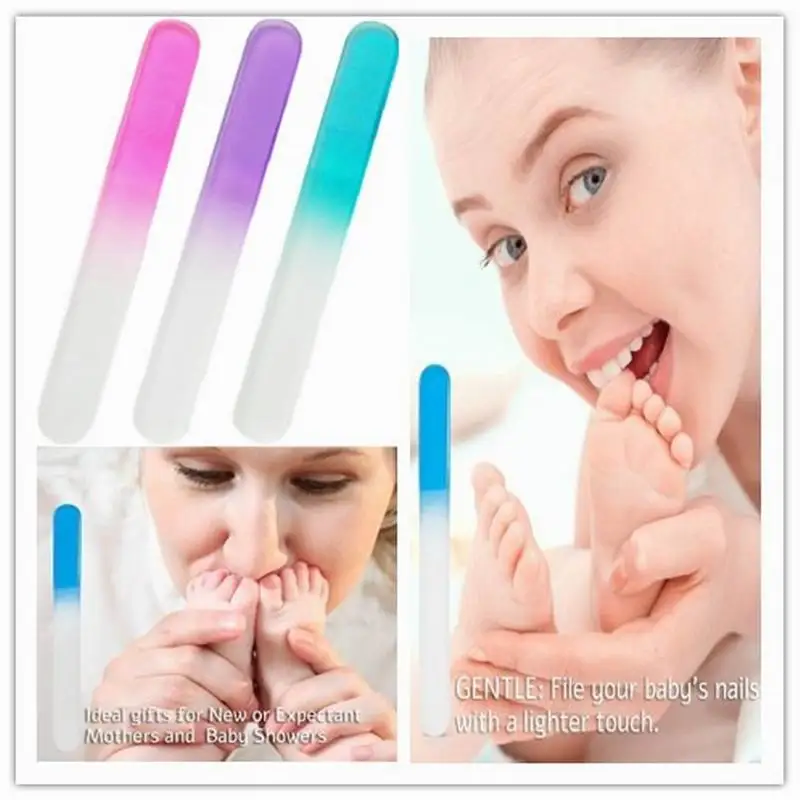 3 шт./компл. Детские Стеклянные пилочки для ногтей-кристалл набор новорожденных