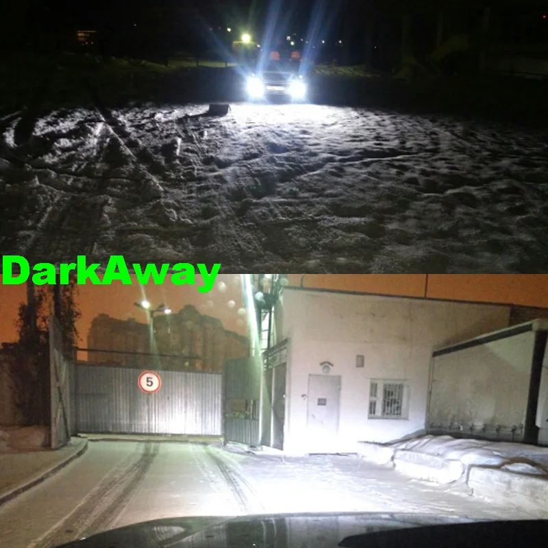 Светодиодные Автомобильные фары DarkAway лампа для головных фонарей H7 H4 H11 H1 H9 HB3 HB4 H27