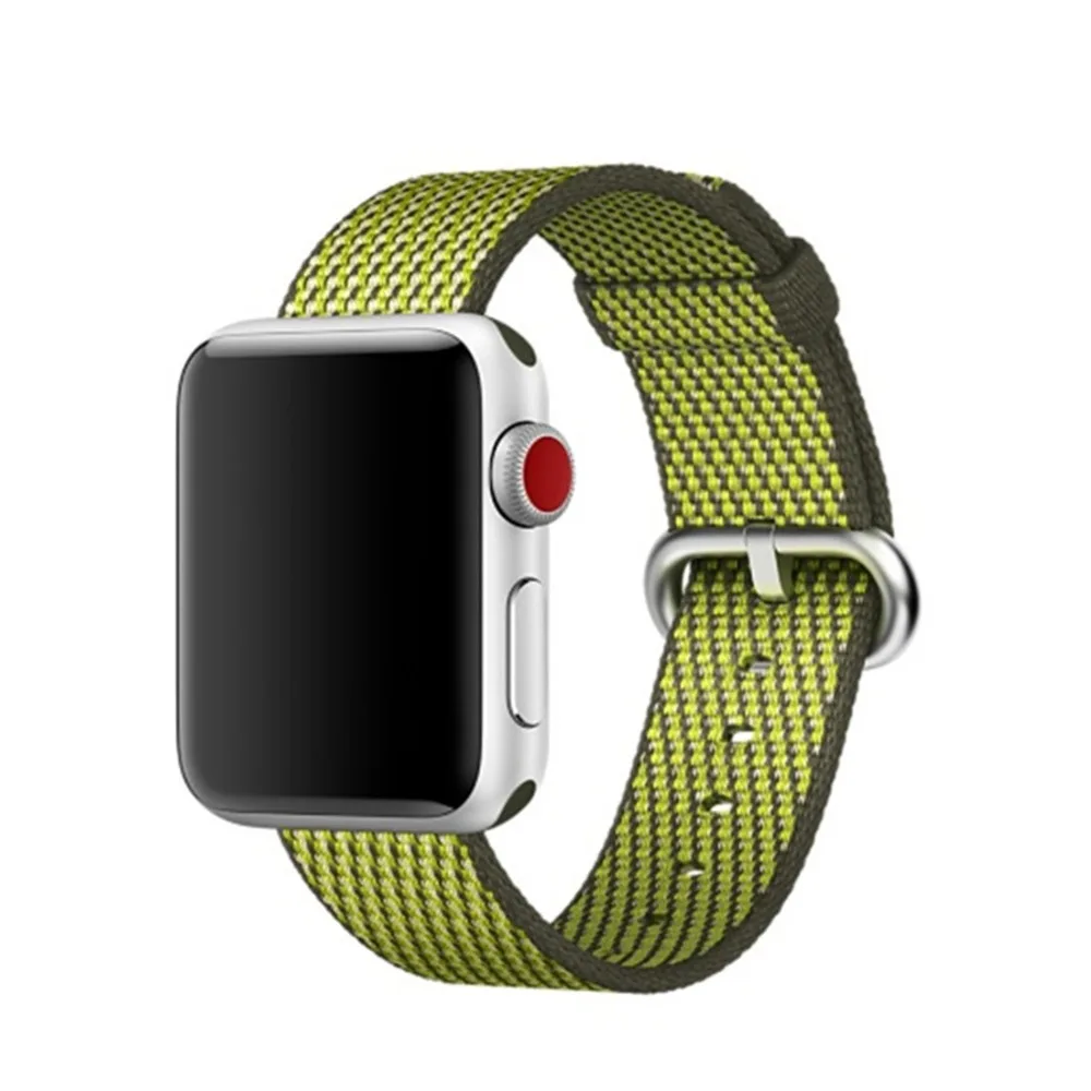Спортивная лямка из нейлоновой ткани для Apple Watch band 42 мм/38 мм iwatch 3 2 1 наручный