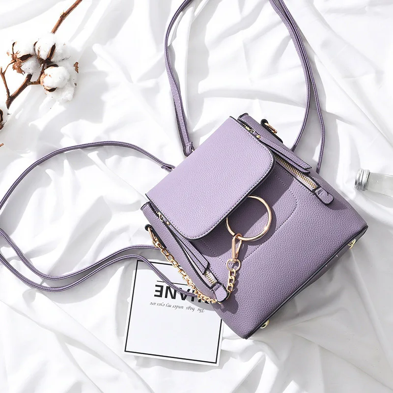 Women Mini Crossbody Bag Backpack Dual Use Lady Travel PU Leather Shoulder Bags WF 668 | Багаж и сумки