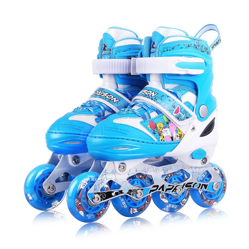 Детские коньки Flash роликовые мужчины и wo Мужчины Регулируемый размер
