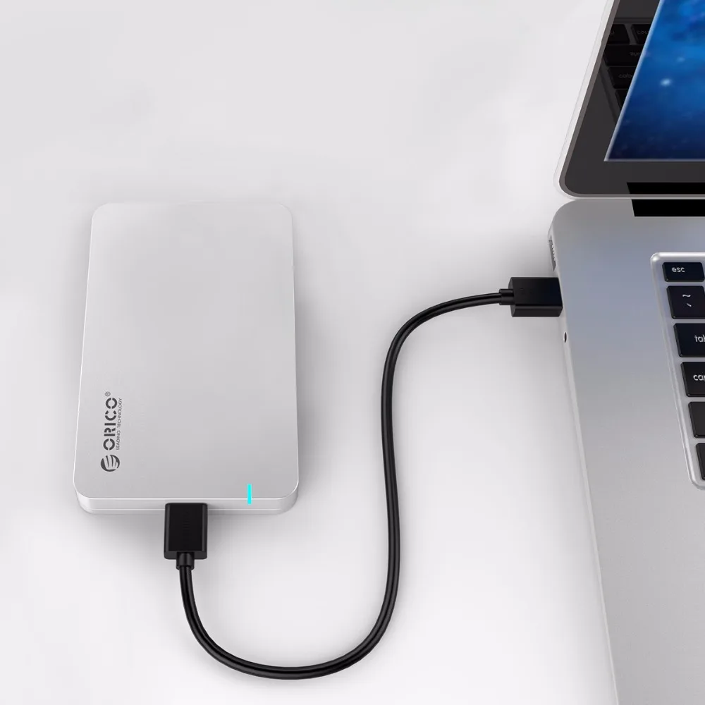 ORICO 2569S3-V1-BK инструмент бесплатно USB 3,0 внешний жесткий диск Корпус USB 3,0 Hdd Чехол для 2," SATA HDD и SSD-черный/серебристый