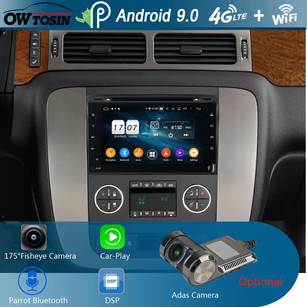" ips 8 Core 4G+ 64G Android 9,0 автомобильный DVD радио gps для GMC Yukon Sierra Tahoe передняя фара для Chevy Express Impala Cobalt Equinox DSP CarPlay