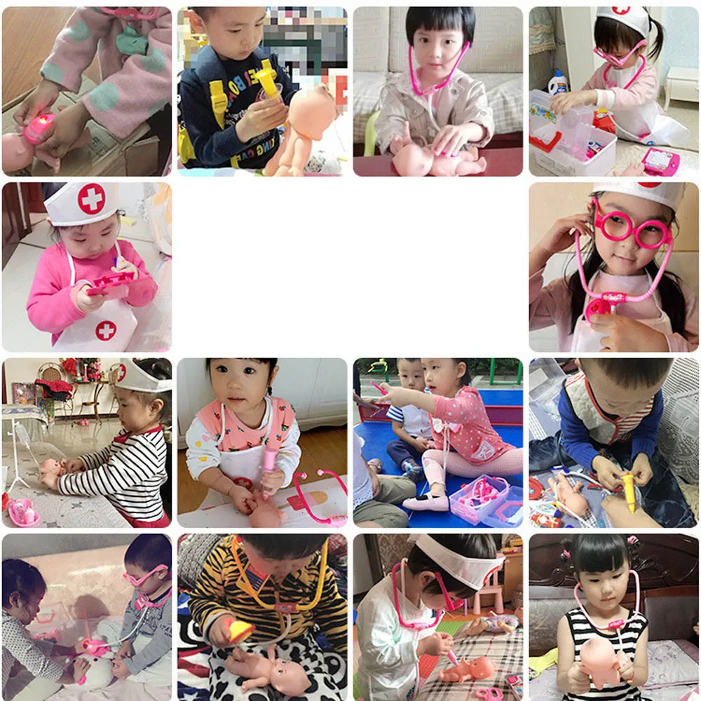 18 шт. детский ролевой игры игрушка медсестра медицинский набор подарок Жесткий