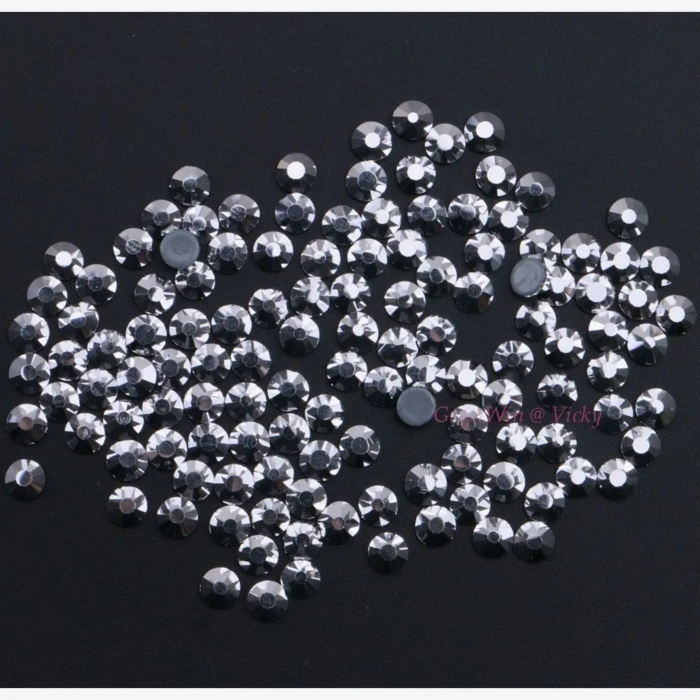 Высшее качество! Стразы горячей фиксации Mine Silver SS6 SS10 SS16 SS20 SS30 стразы с плоской
