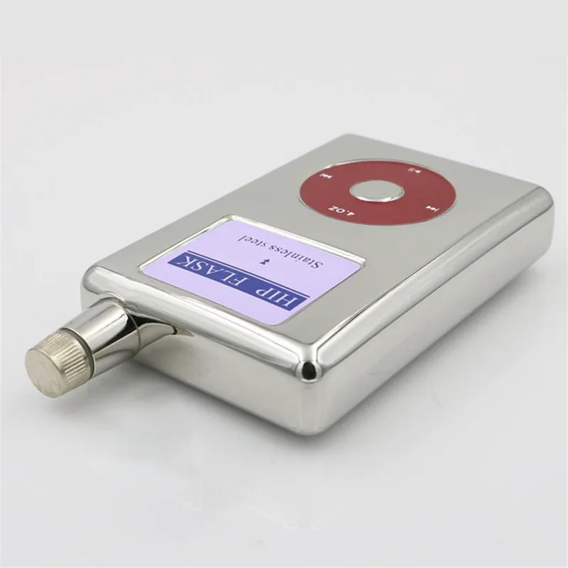 1/2/4 шт творческие Mp3 Форма Нержавеющая сталь хип с двойными стенками из нержавеющей стали алкоголя Портативный виски бутылки вина персонализированные фляга подарок свидетелю 4 унции
