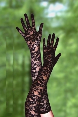 Дешевые 2018 Новое поступление Свадебные перчатки длинный с кружевом палец белый