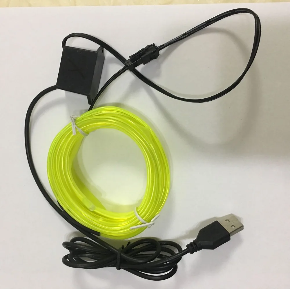 Водонепроницаемый проволочный электролюминесцентный провод 2 3 мм гибкий