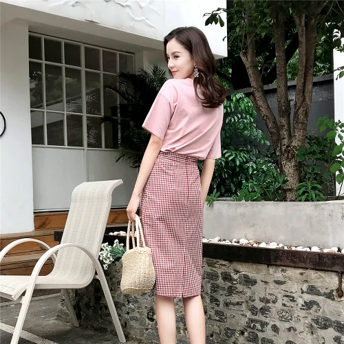 Женский комплект одежды Повседневный пуловер до колена с круглым вырезом и