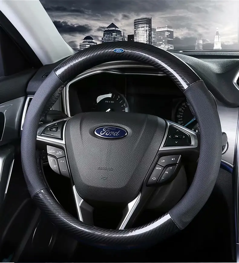 Автомобильный чехол на рулевое колесо 37 дюймов 38 см для Ford EcoSport Escape Kuga погрузка EL
