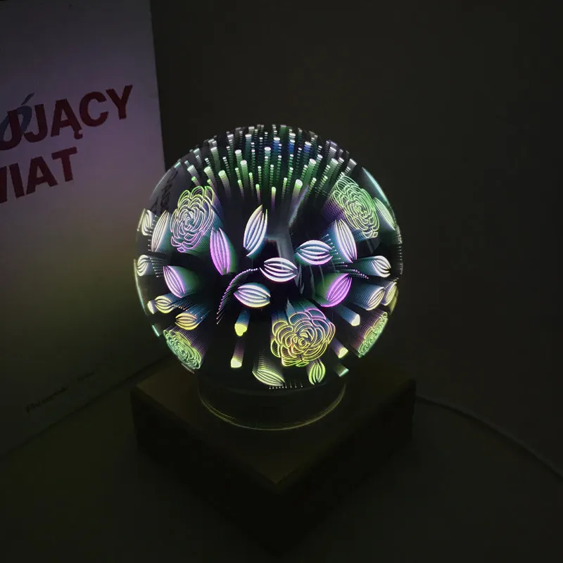 AIMIHUO 3D стеклянная крышка настольная лампа небесная Лунная волшебный