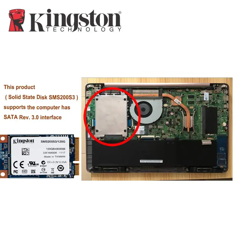 Kingston SSDNow MS200 накопитель MSATA твердотельный 120 ГБ 240 Internal Solid State Drive жесткий диск для