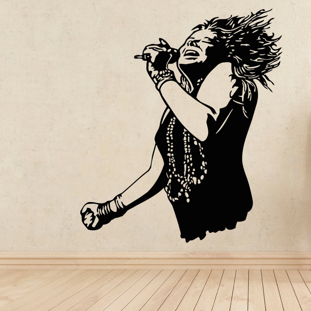 Виниловая наклейка с изображением девушки музыкальная настенная для детской
