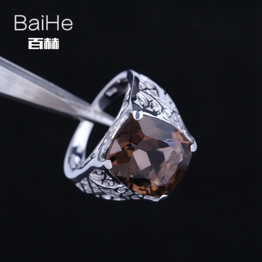 Женское Винтажное кольцо BAIHE белое золото 14 К (AU585) 8 карат сертифицированное