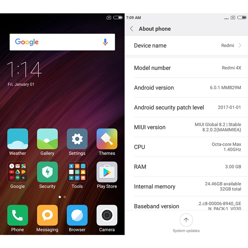 Оригинальный Xiaomi Redmi 4X4X3 ГБ Оперативная память 32 Встроенная Смартфон Snapdragon 435 Octa