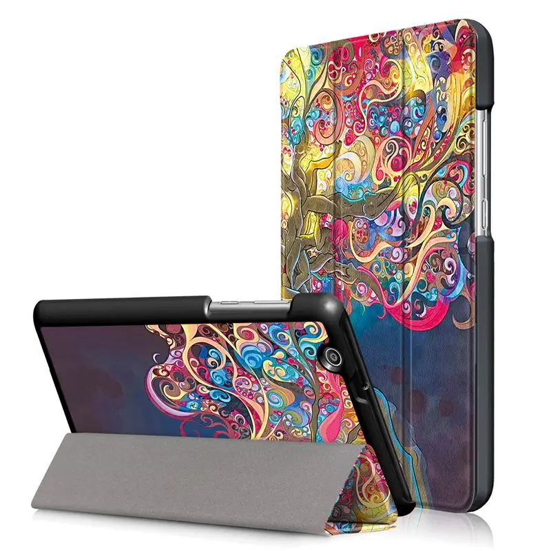 MHS Тонкий магнитный складной чехол для huawei MediaPad T3 7,0 BG2-U01 Funda чехол для huawei MediaPad T3 7 3g версия Чехол+ пленка - Цвет: MHS