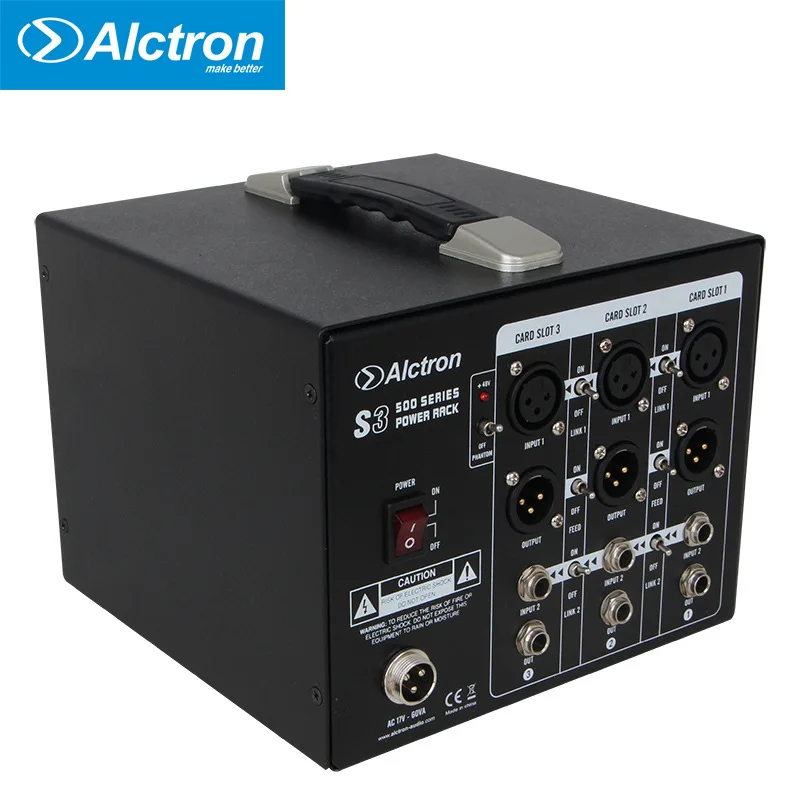 Alctron S3 3-канальный блок питания модули серии 500 фантомное питание и XLR портативное