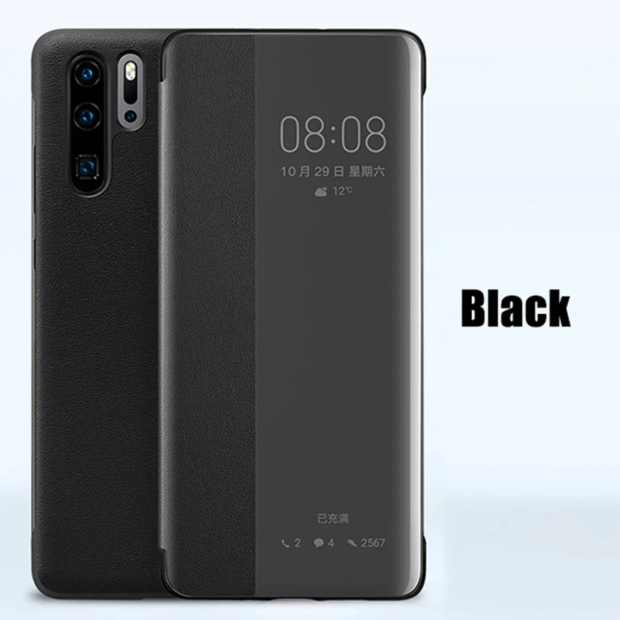 Умный чехол для huawei P30 Pro чехлы P10 P20 откидная Кожаная подставка Оригинальный RIJOW mate