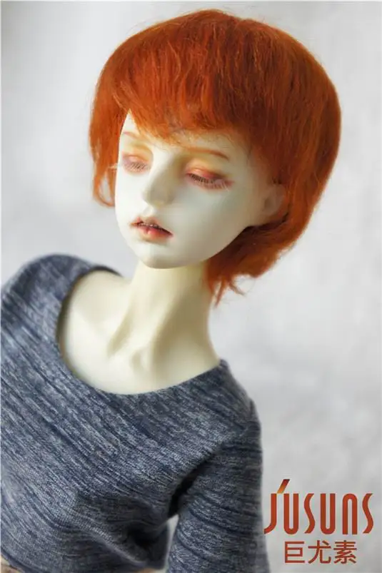 JD071 1/3 SD кукла парик 8-9 дюймов мальчик короткий парик для куклы мохеровый для BJD модные куклы аксессуары - Цвет: Carrot M8