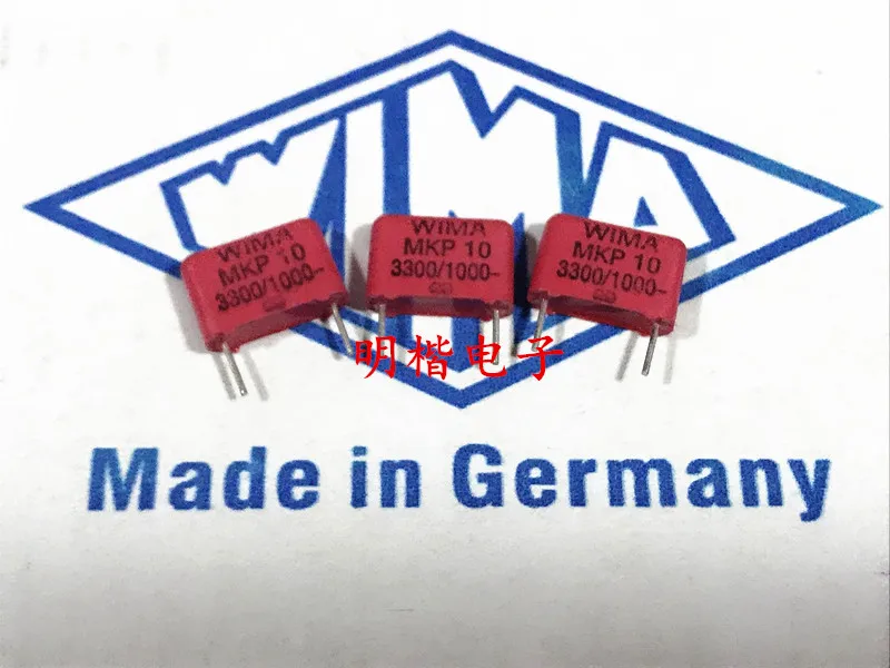 2020 hot sale 10pcs/20pcs Germany WIMA MKP10 1000V 0.0033UF 3300PF 1000V 332 P: 10mm Audio capacitor free shipping