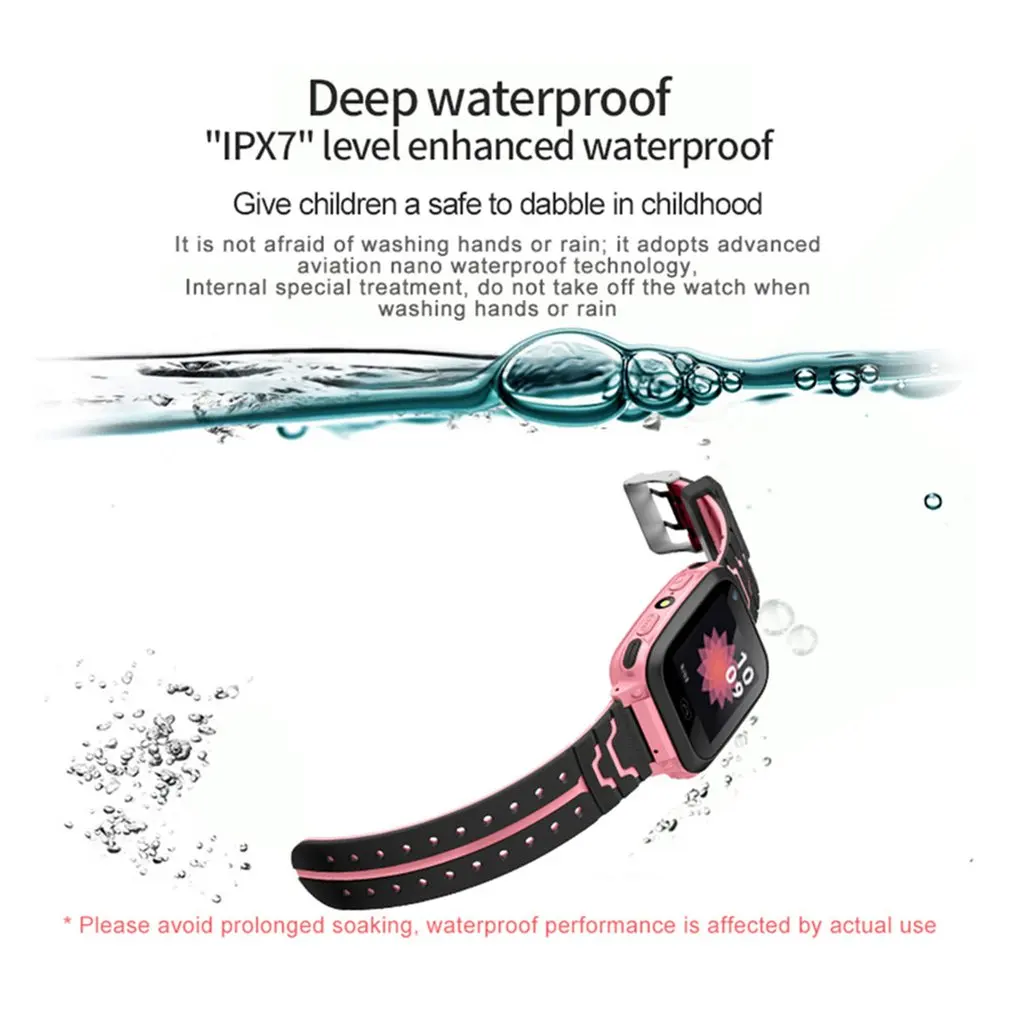 DS38 Anti Lost GPRS Positioning Smart Children's Watches SOS Camera Phone Call Kids Clock Baby Boy Girls Gift | Электроника