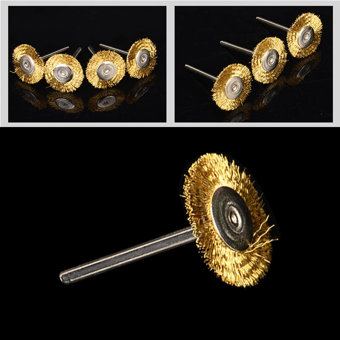 

Stainless Steel Wire Wheel Brushes Set Kit 16pcs Dremel Accessories for Mini Drill Rotary Tools Polishing Dremel Brush