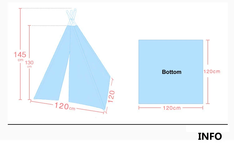 

New Princess Home Decoration Play Tent Mosquito Net Cartoon Owl Four Poles Children Teepees Indian Tent For Girls Kids Baby 0-10