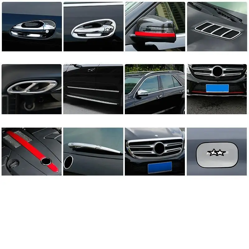 Автомобильный хромированный модифицированный декоративный аксессуар для