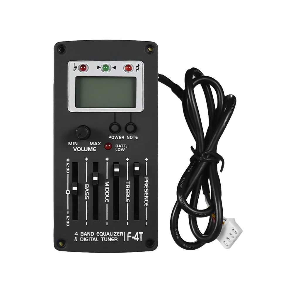 4-полосный эквалайзер Предварительный усилитель звукосниматель акустической
